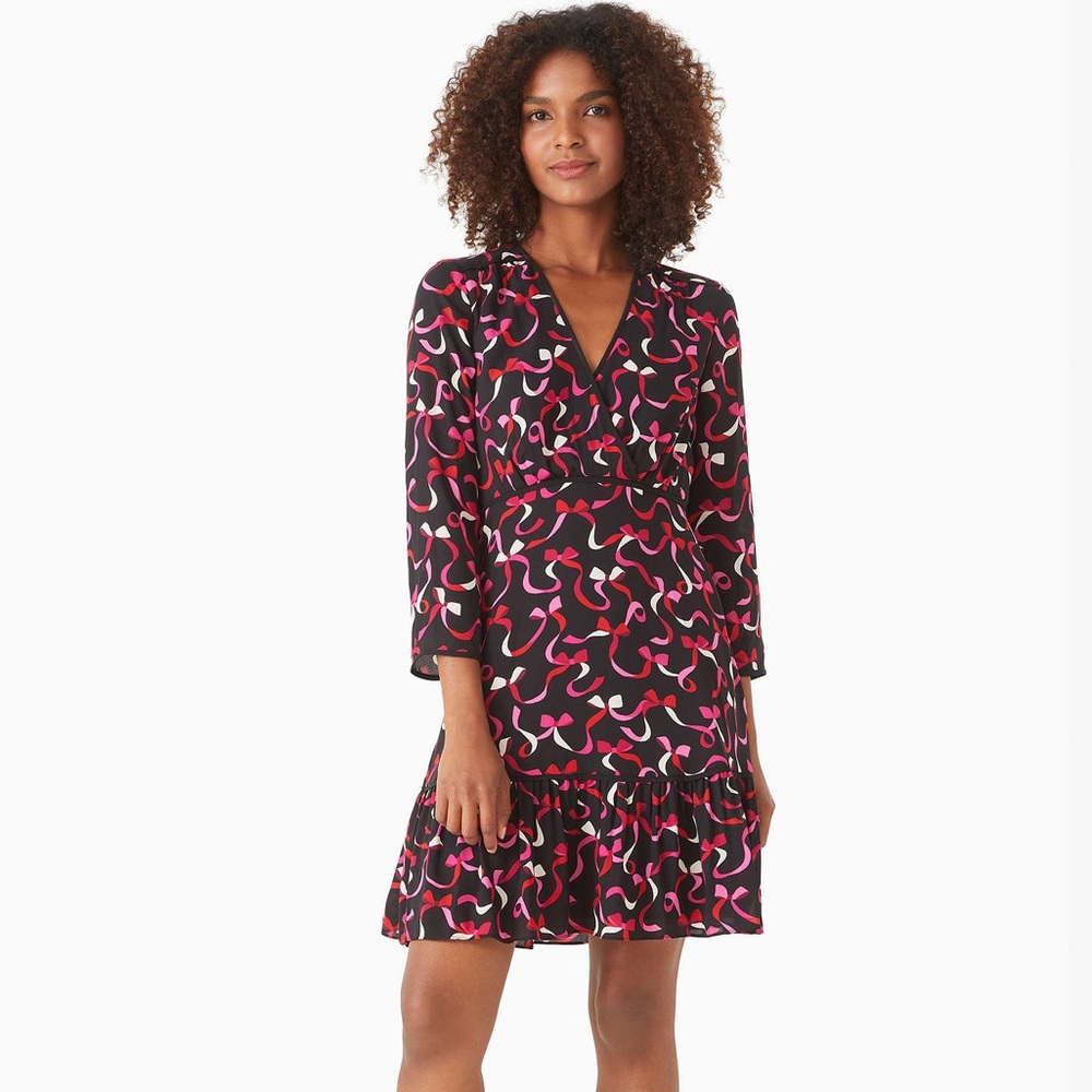 Kate spade poetic ribbon ponte dress